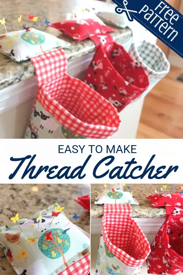 Free Thread Catcher Tutorial with pin cushion | Sewing with Scraps