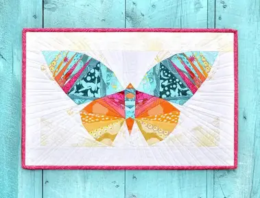 butterfly paper piecing pattern sewing with scraps