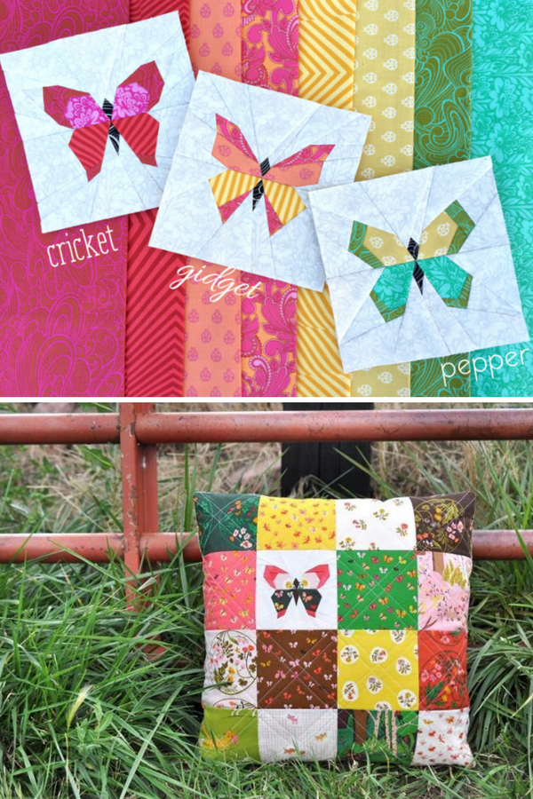 Charming Butterfly Quilt Block Free Pattern Sewing With Scraps