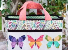 Charming Butterfly Quilt Block | Sewing Traveler Bag