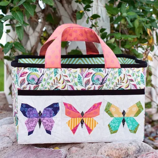 Charming Butterfly Quilt Block | Sewing Traveler Bag