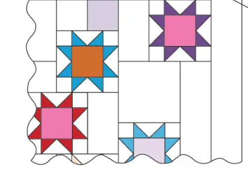 Free Seeing Stars quilt pattern from Make Star Quilt