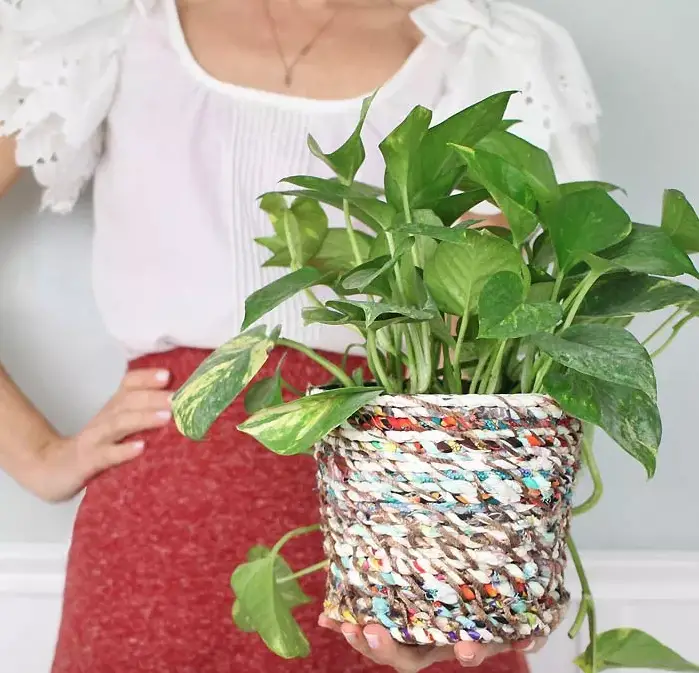 Flower Pot Basket DIY
