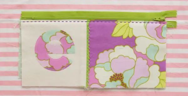 Monogram Applique Pouch | Free Pattern - Sewing With Scraps