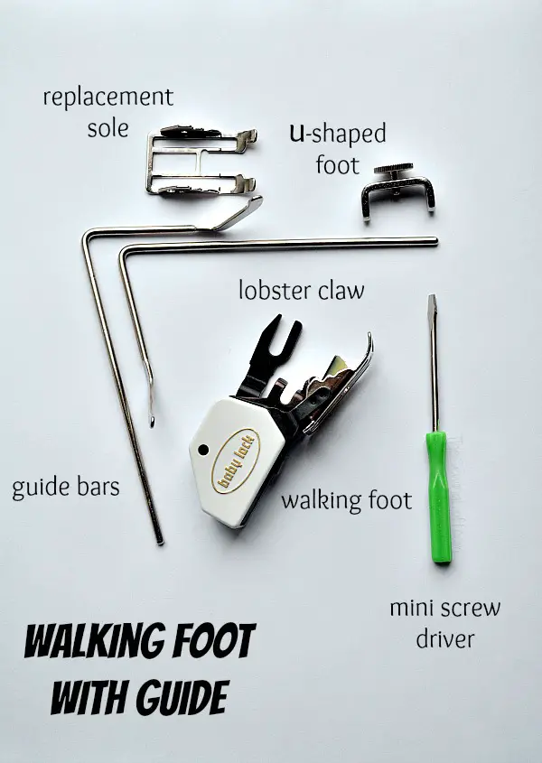 Walking foot cheat sheet | For all your quilting needs. 