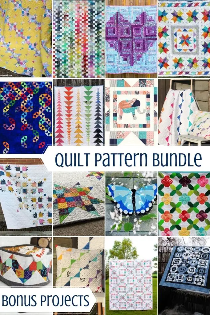 14 amazing scrap friendly quilt patterns to help you stitch every last scrap in your fabric stash! These patterns will help you turn those scraps into a stack of quilts. 14 patterns and 2 bonus projects for one LOW price!