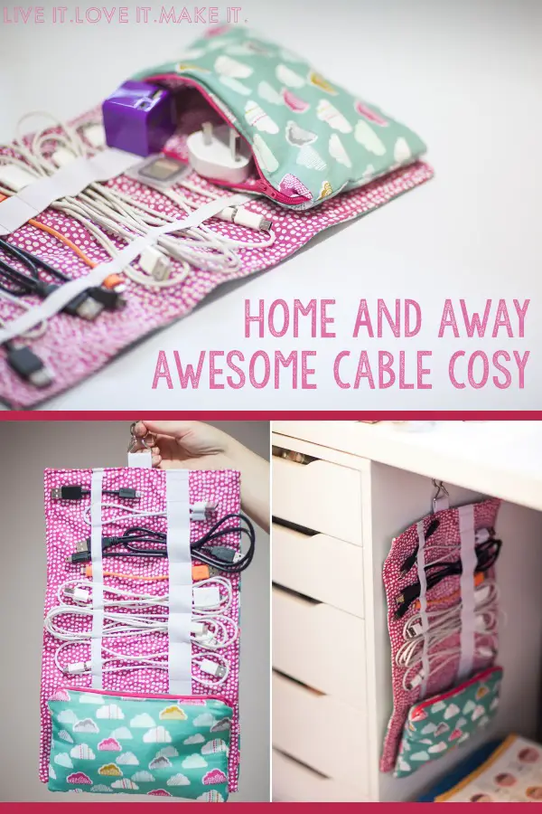 Home and Away Cable storage pouch.