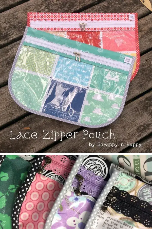Free Lace Zipper Pouch Pattern