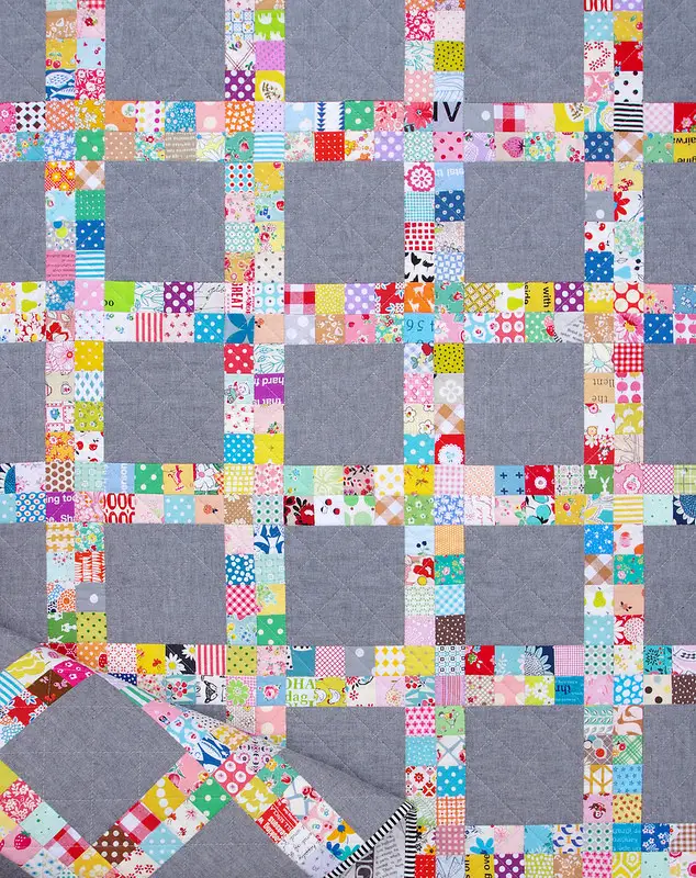Chambray Postage Stamp Quilt