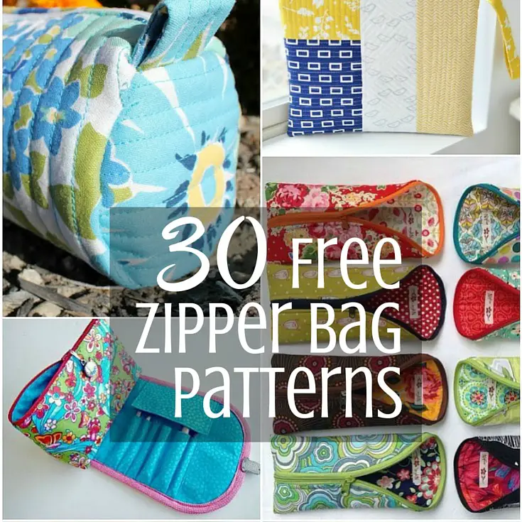 Free Zipper Bag Tutorials | Sewing with Scraps