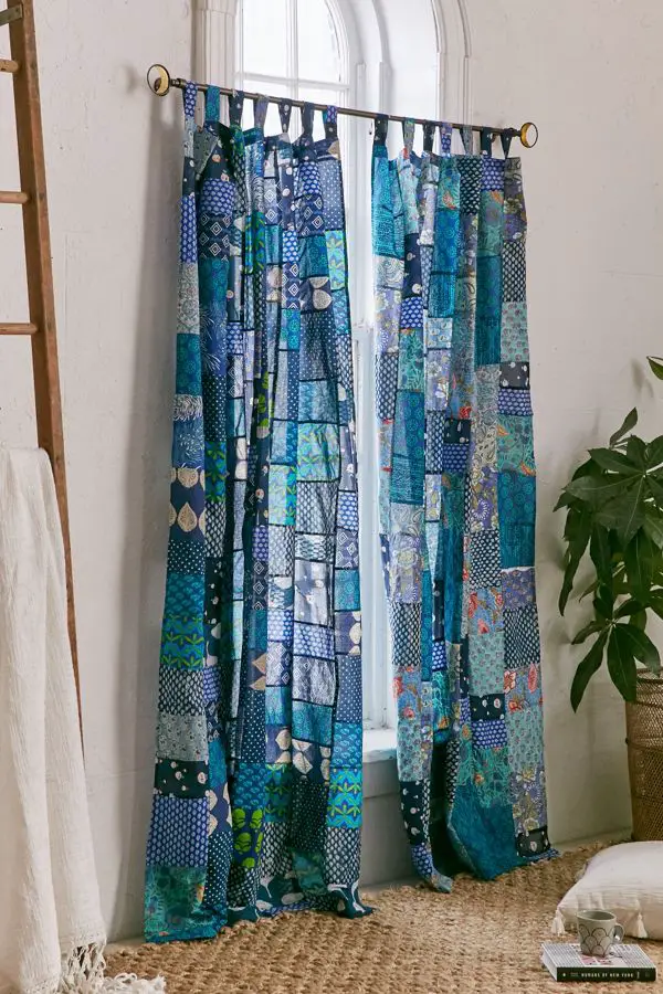 Quilt Top Curtains - Sewing With Scraps