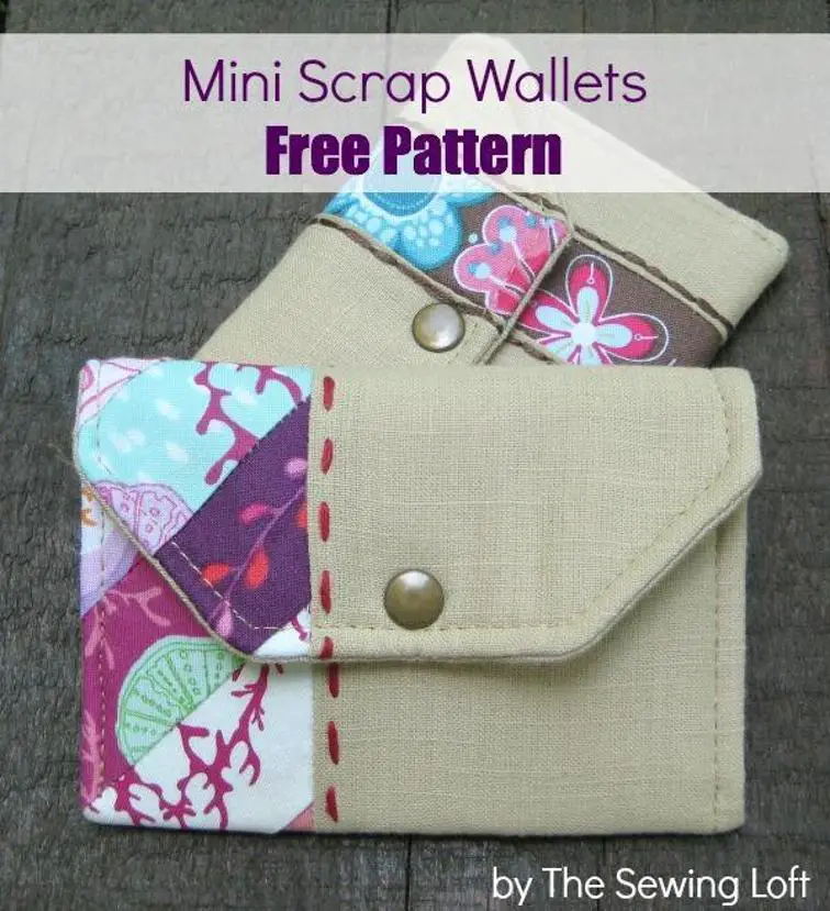 Mini Scrap Wallet Pattern
