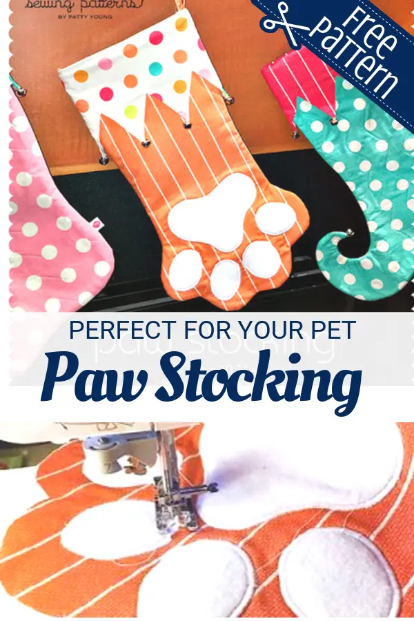 Free Paw Stocking Pattern Sewing With Scraps