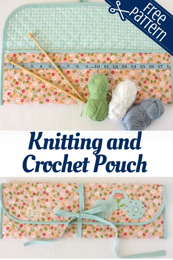 Knitting and Crochet Pouch Tutorial