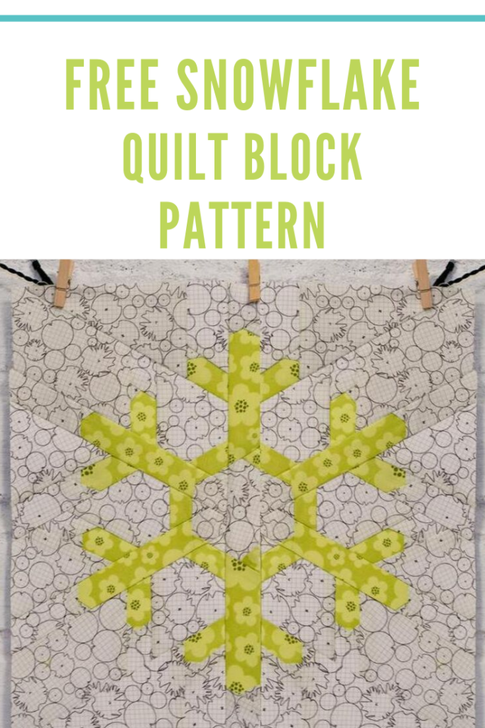 Free Snowflake Quilt Block
