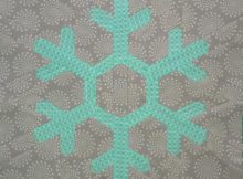 Free Snowflake Quilt Block | Sewing with Scraps