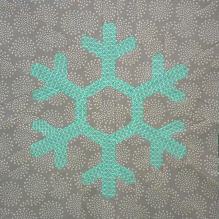 Free Snowflake Quilt Block Pattern