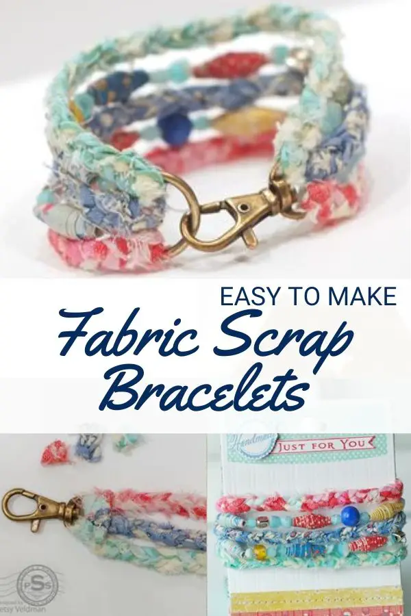 Fabric Scrap Bracelet Tutorial