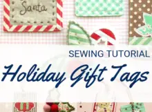 Holiday Gift Tags Free Sewing Tutorial