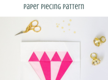 Diamond Paper Piecing Quilt Block Pattern
