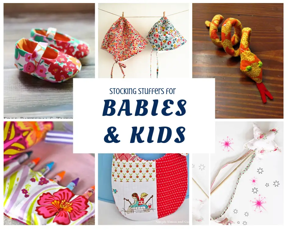 Stocking Stuffers to make for babies and kids with fabric scraps