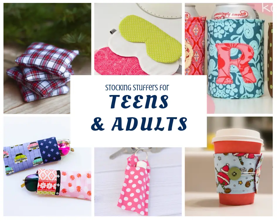 Stocking Stuffers for teens and adults to make with fabric scraps