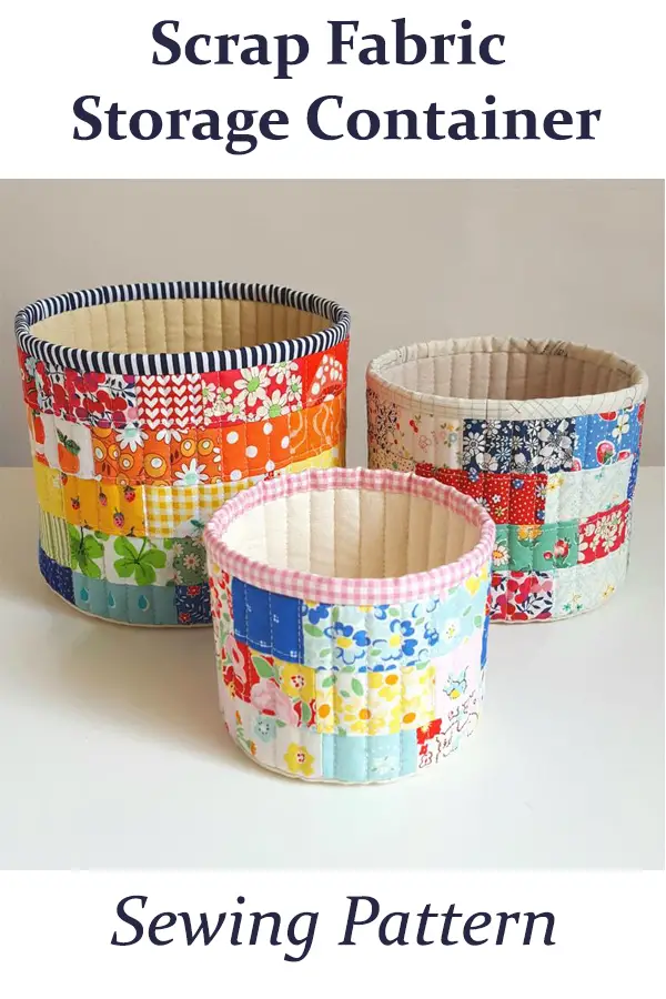 Scrap Fabric Storage Container - Sewing With Scraps