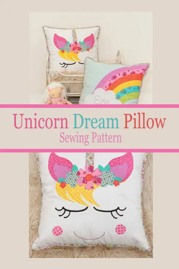 Unicorn Dream Pillow Sewing Pattern