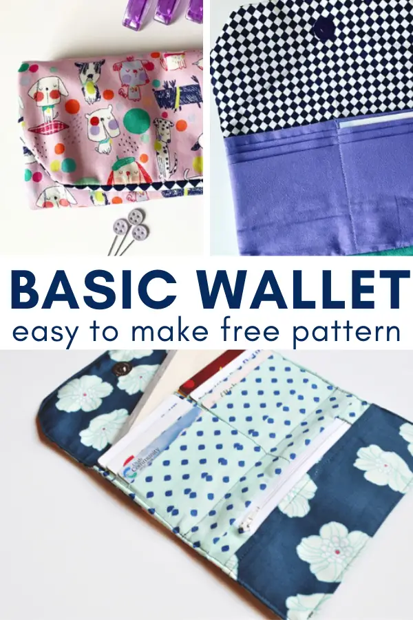 Turn your scrap fabric leftovers into a new wallet for the year. Pattern is free and perfect for all sewing skill levels. #Freepattern
