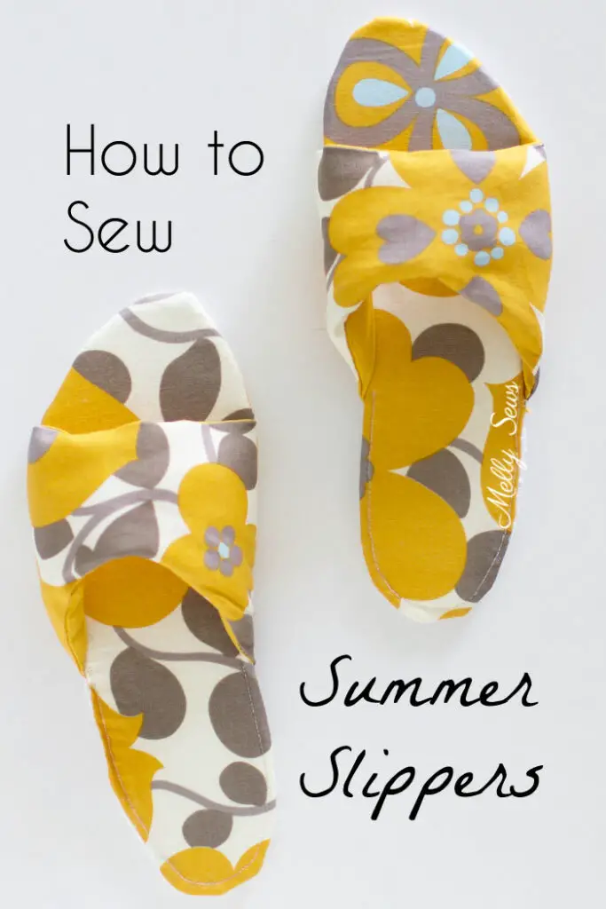 How to Sew Summer Slippers