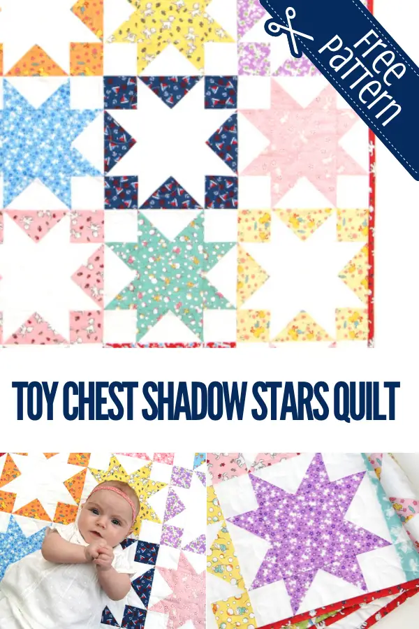 Toy Chest Shadow Stars Play Mat Quilt Tutorial