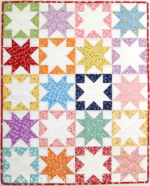 Turn your scraps into a playmat with this adorable Toy Chest pattern.