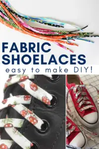 DIY Fabric Shoelaces - Sewing With Scraps