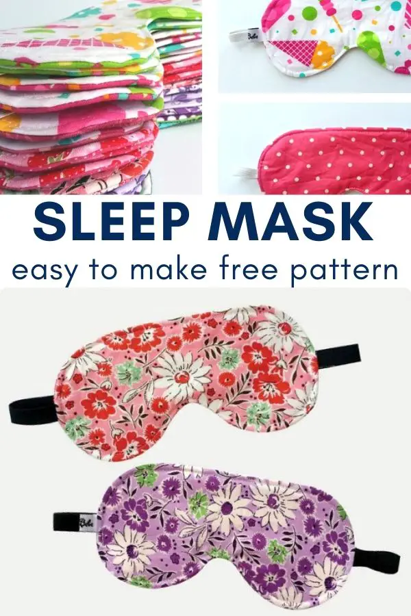 It's time to put my self care first and this easy to make free sleep mask is going to help! #sewing #freesewingpattern