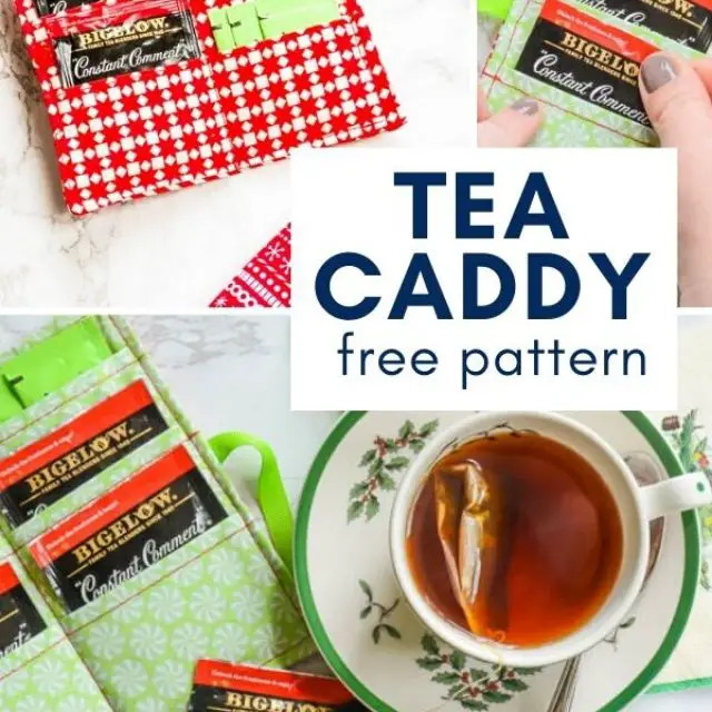 Travel Tea Bag Caddy | Free Pattern - Sewing With Scraps