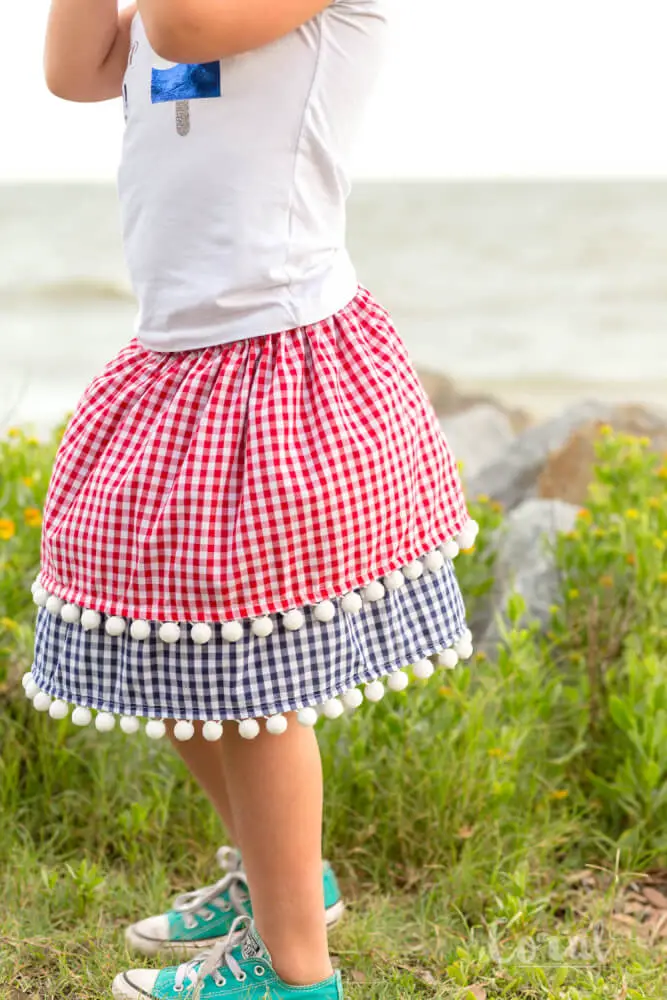 July 4th skirt for girls