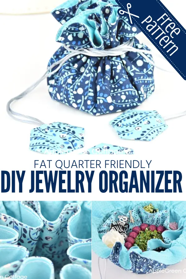 Fat Quarter Friendly Jewelry Organizer Pattern