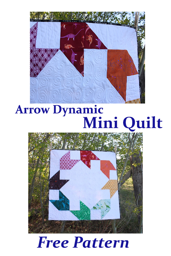 Arrow Dynamic Mini Quilt Free Pattern