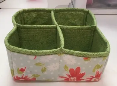 Cube storage container sewing pattern