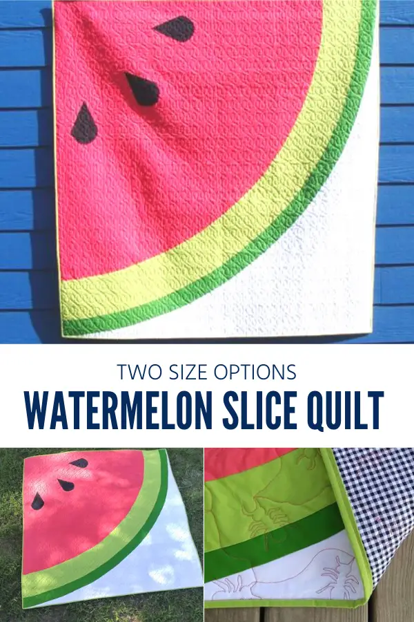 Watermelon Slice Quilt and Table Topper Pattern