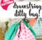 Free Drawstring Bag Tutorial. Learn to Sew!