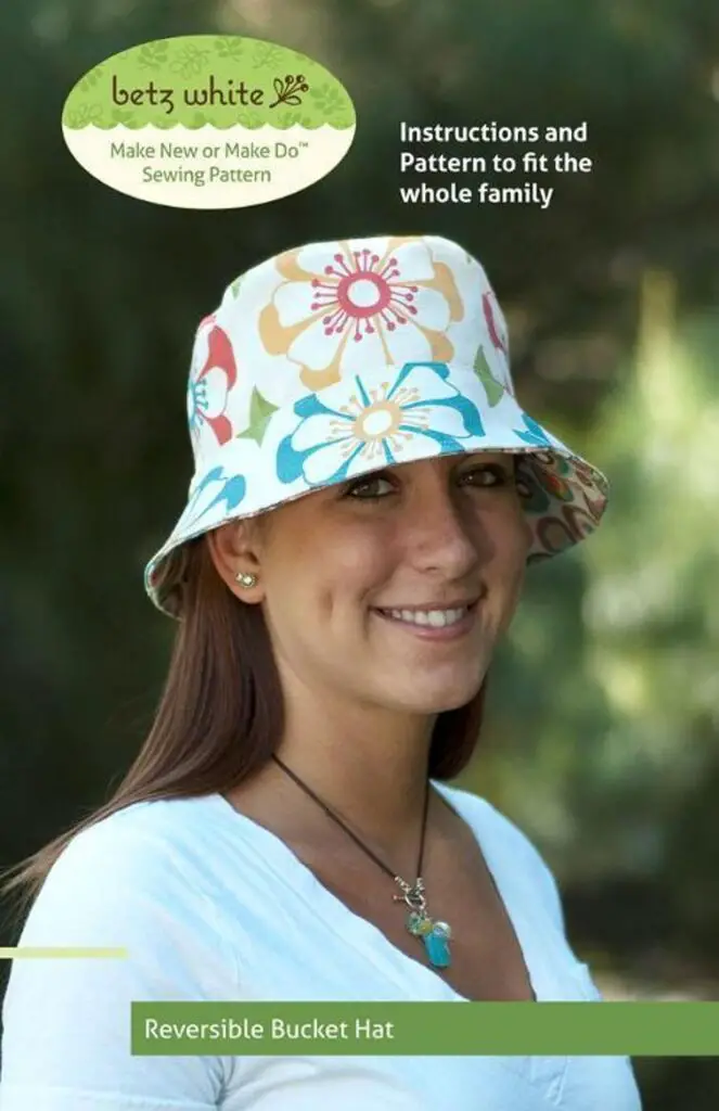 Bucket Style Sun Hat Sewing Pattern