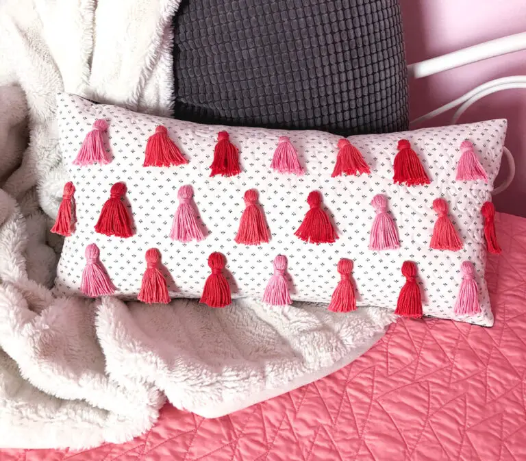 DIY Tassel Pillow Tutorial Sewing With Scraps