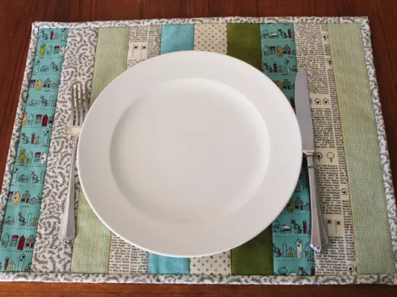 Quilt As You Go Easy Placemats