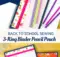 3-Ring Binder Pencil Pouch for back to school sewing