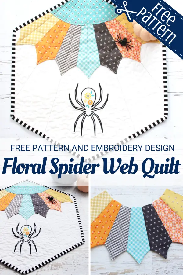 Floral Spider Web quilt pattern