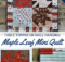 Maple Leaf Mini Quilt free pattern. Wall hanging or table topper for fall decor.