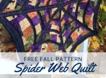 Free Spider Web Quilt Pattern for Halloween Decor