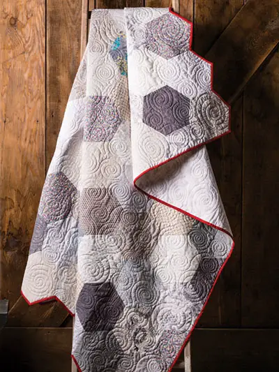 Chicken Wire Hexie Quilt Pattern and Video Class