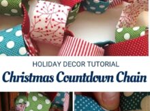 Fabric Scraps Christmas Countdown Chain Sewing Tutorial